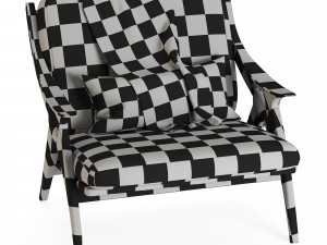 mid modern century chair Modèle 3D