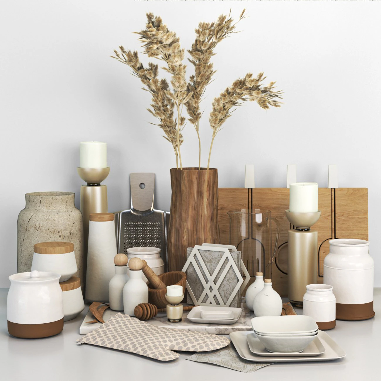 acess&oacute;rios de cozinha Modelo 3D .c4d .max .obj .3ds .fbx .stl .blend 