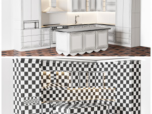 kitchen modern 3D Model