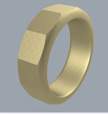 facet ring 1 3D Model .c4d .max .obj .3ds .fbx .stl .blend 