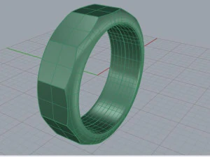 facet ring 1 3D Model