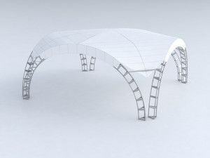 arched tent 3D Модель