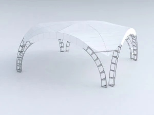 arched tent 3D Model