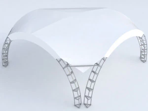 arched tent 3D Model