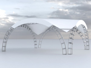 arched tent 3D Модель