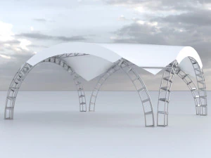 arched tent 3D Model