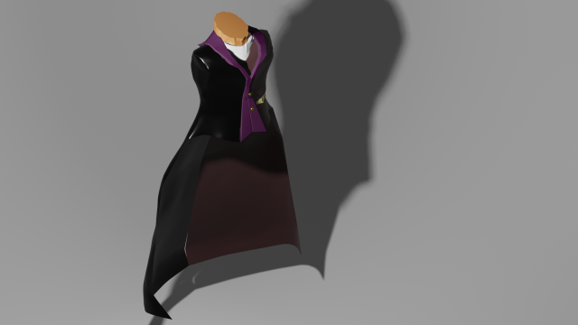 tailcoat Model 3D .c4d .max .obj .3ds .fbx .stl .blend 