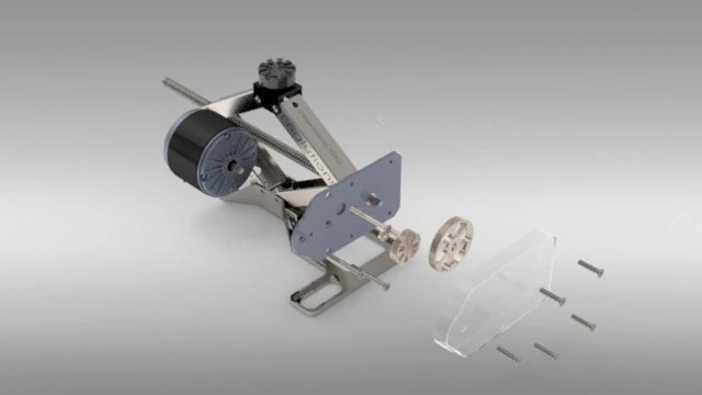 electric scissor jack 3D Model .c4d .max .obj .3ds .fbx .stl .blend 