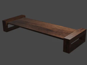 big armchair armchair and table 3D Model
