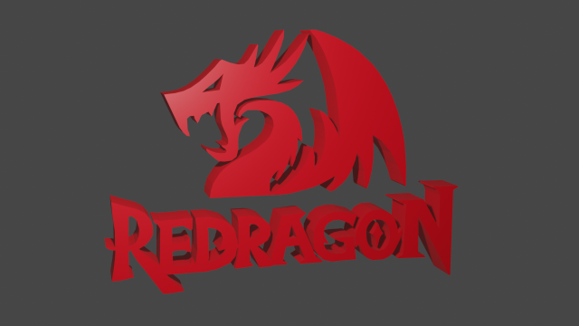 logo redragon Modelo 3D .c4d .max .obj .3ds .fbx .stl .blend 