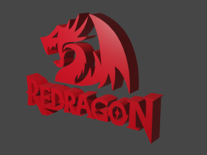 logo redragon Modelo 3D