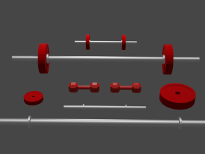 dumbbells Modelo 3D