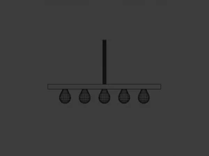 подвесная лампа 3D Модель