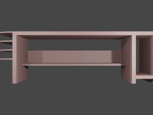 desk low-poly 3D Model