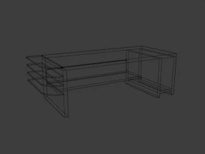desk low-poly 3D Model