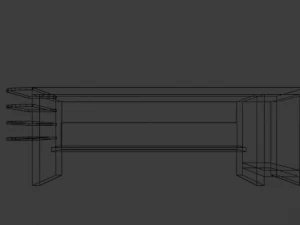 desk low-poly 3D Model
