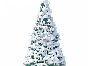 abies no 2 with snow 3D Model