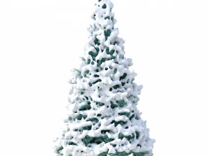 abies no 2 with snow 3D Model