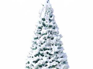 abies no 2 with snow 3D Model
