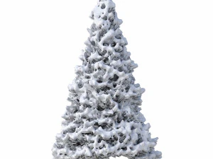abies no 2 with snow 3D Model
