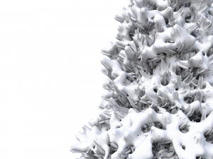 abies no 2 with snow 3D Model