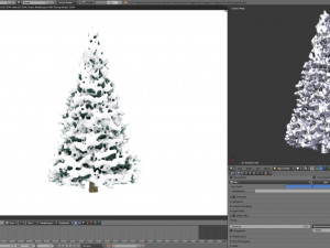 abies no 2 with snow 3Dモデル