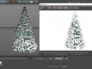 abies no 2 with snow 3Dモデル