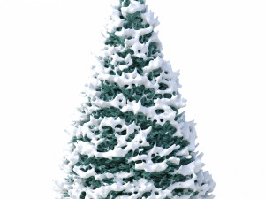 abies no 1 with snow 3D Model