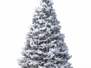abies no 1 with snow 3D Model