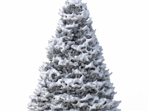 abies no 1 with snow 3D Model