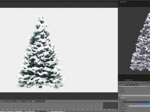abies no 1 with snow 3D Model