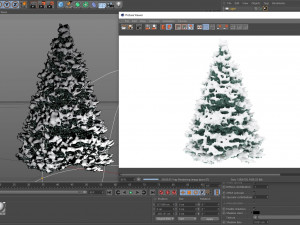 abies no 1 with snow 3D Model