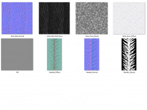 abies no 1 with snow 3D Model