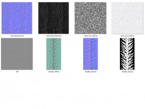 abies no 1 with snow 3D Model