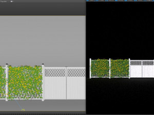 fence - mandevilla sanderi with yellow flowers 3D Model