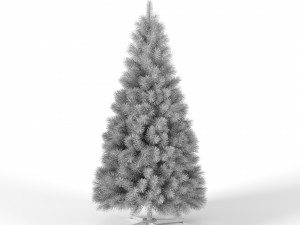 christmas tree 7 feet with lights Model 3D
