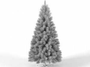 christmas tree 7 feet with lights Model 3D