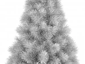 albero di natale 5 piedi con luci Modello 3D