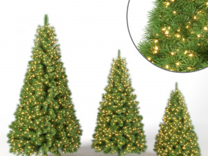 christmas tree with lights set 1 3D 모델