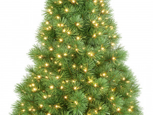 christmas tree with lights set 1 3D Model