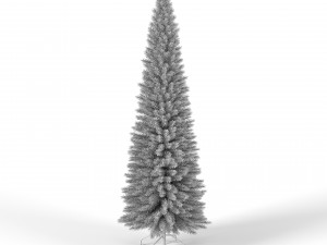christmas tree 6 feet with multicolor lights Model 3D