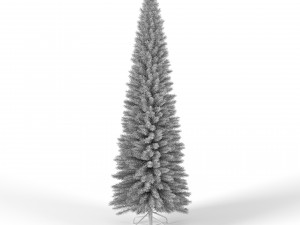 christmas tree 6 feet with multicolor lights Model 3D