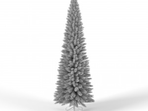 christmas tree 6 feet with multicolor lights Model 3D