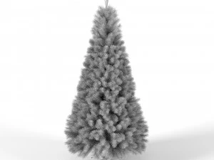 christmas tree 9 feet with multicolor lights 3D Model