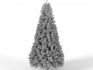 christmas tree 9 feet with multicolor lights 3D Model