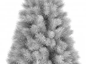 christmas tree 9 feet with multicolor lights 3D Model