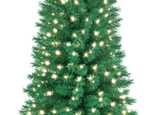 christmas tree 6 feet with lights 3D Model