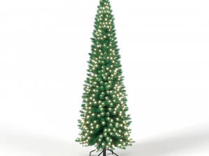 christmas tree 6 feet with lights 3D Model