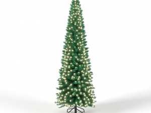 christmas tree 6 feet with lights 3D Modell