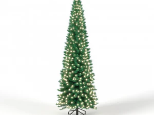christmas tree 6 feet with lights 3D Model